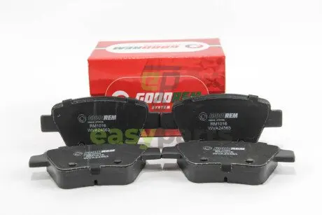 Гальмівні колодки зад. Caddy/Jetta 10-/Golf 09-13 GOODREM RM1016