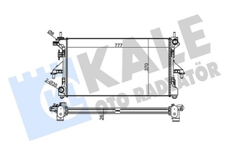 KALE CITROEN радіатор охолодження Jumper,Peugeot Boxer 3.0HDI 06- KALE OTO RADYATOR 305600