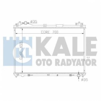 KALE SUZUKI Радиатор охлаждения Grand Vitara II 1.6/2.7/3.2 05- KALE OTO RADYATOR 365400 (фото 1)