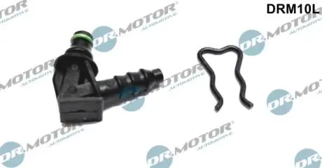 Штуцер шланга обратки Г-подiбний, з безпекою - Bosch (пласт.) DR MOTOR DRM10L