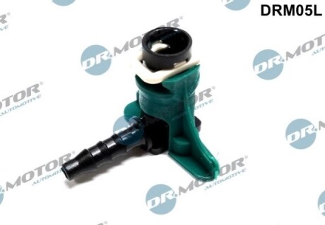 Штуцер шланга обратки Г-подiбний, з безпекою - Bosch (пласт.) DR MOTOR DRM05L