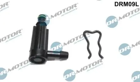 Штуцер шланга обратки Г-подiбний, з безпекою - Bosch (пласт.) DR MOTOR DRM09L
