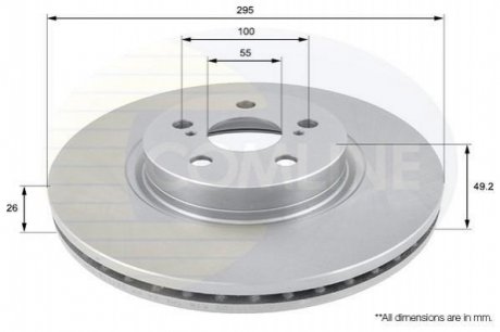 Тормозной диск Comline ADC01110V (фото 1)