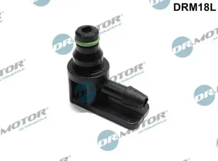 Штуцер шланга обратки Г-подiбний,з безпекою - Bosch (пласт.) DR MOTOR DRM18L