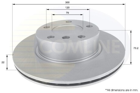 Тормозной диск Comline ADC1770V