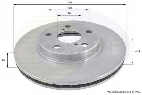 Тормозной диск Comline ADC0171V