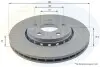 - Диск гальмівний вентильований з покриттям Comline ADC1593V (фото 1)
