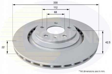 Тормозной диск Comline ADC1483V