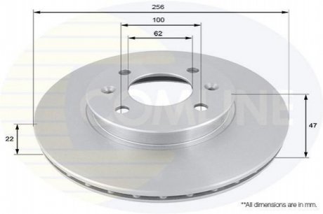 Тормозной диск Comline ADC1077V (фото 1)