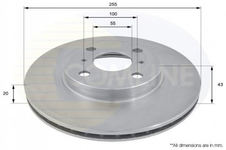 Тормозной диск Comline ADC0194V