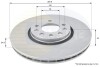 - Диск гальмівний вентильований з покриттям Comline ADC1124V (фото 1)