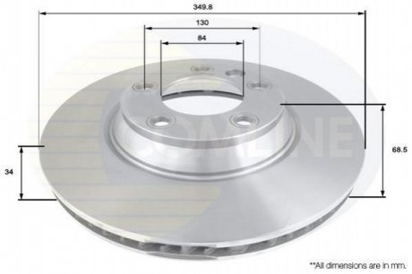 Тормозной диск Comline ADC1459V (фото 1)