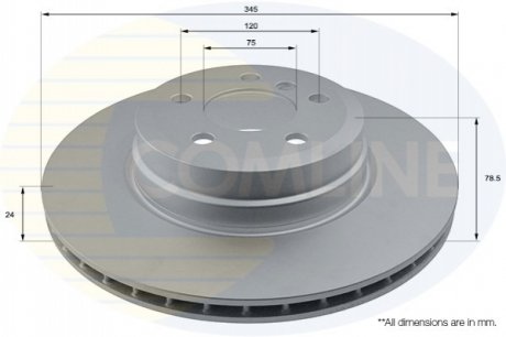 Тормозной диск Comline ADC1757V