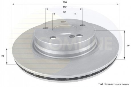 Тормозной диск Comline ADC1658V