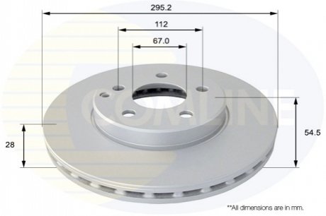 Тормозной диск Comline ADC1623V