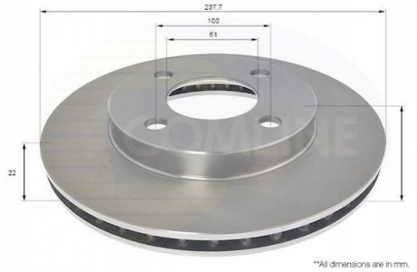 Тормозной диск Comline ADC0292V (фото 1)