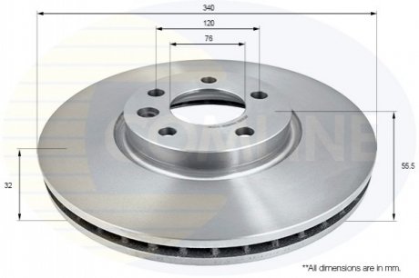 Тормозной диск Comline ADC2610V