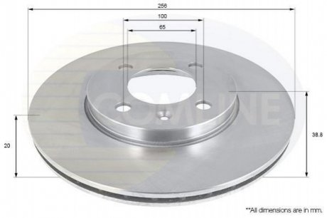 Тормозной диск Comline ADC1410V (фото 1)