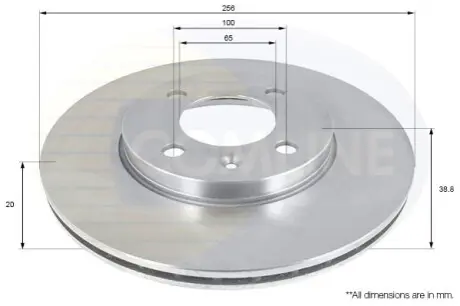 Тормозной диск Comline ADC1410V