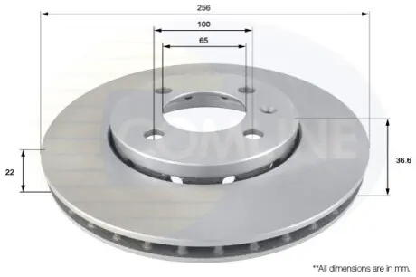 Тормозной диск Comline ADC2600V