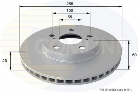 Тормозной диск Comline ADC0101V
