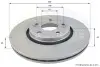 - Диск гальмівний вентильований з покриттям Comline ADC1537V (фото 1)