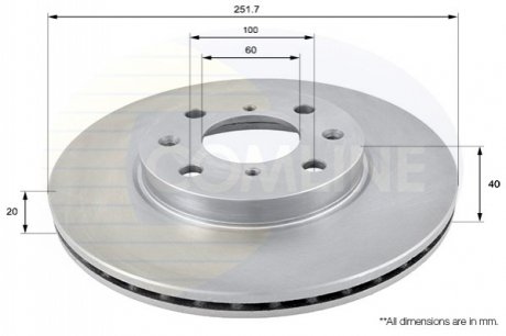 Тормозной диск Comline ADC0922V (фото 1)