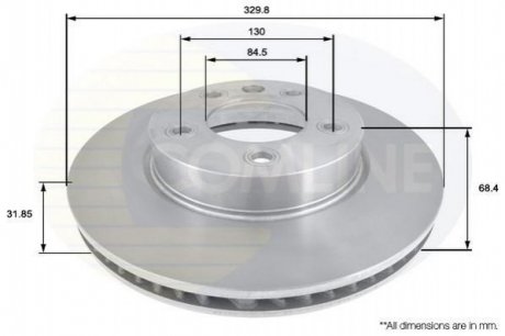 Тормозной диск Comline ADC1475V (фото 1)