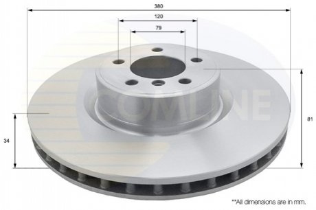 Тормозной диск Comline ADC1341V
