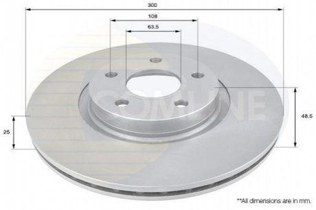 Тормозной диск Comline ADC1227V (фото 1)