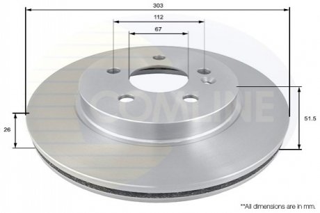 Тормозной диск Comline ADC1630V (фото 1)