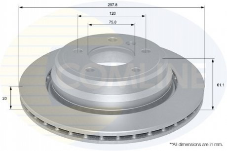 Тормозной диск Comline ADC1733V