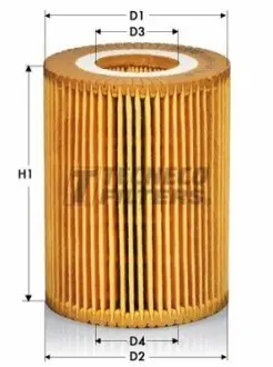 Фільтр масляний BMW 1 (F20, F21) 11-, 3 (F30, F31, F80) 11- TECNECO OL07003E