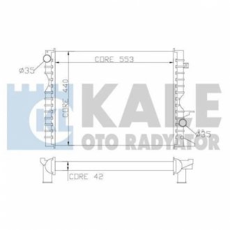 KALE LANDROVER Радіатор охолодження Defender 2.2/2.5Td 98-16 KALE OTO RADYATOR 350600 (фото 1)