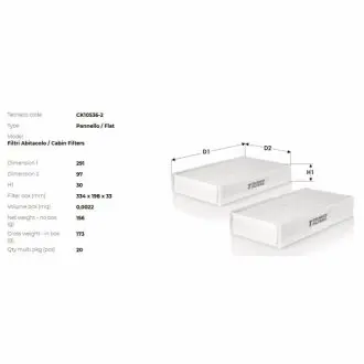 Фото 1 - фільтр салону Citroen Berlingo/C4/Peugeot Partner 1.6 HDI TECNECO CK10536-2 Фільтр салону Citroen Berlingo/C4/Peugeot Partner 1.6 HDI TECNECO CK10536-2 (фото 1)