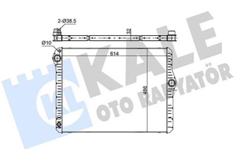 KALE BMW радіатор охолодження 5 F10 523/528/530i,7 F01 3.0 KALE OTO RADYATOR 354235