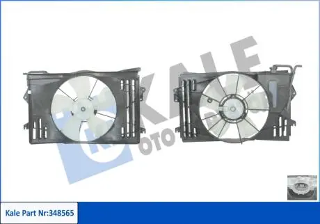 KALE TOYOTA вентилятор радіатора Corolla E12 1.4/1.8 01- KALE OTO RADYATOR 348565