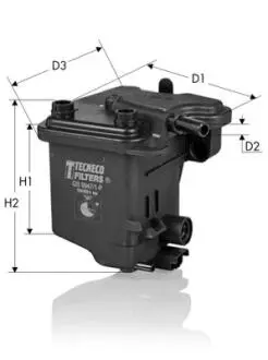Фільтр паливний Citroen/Ford/Peugeot/Fiat 1.6HDI/1.6TDCI TECNECO GS9947/1P