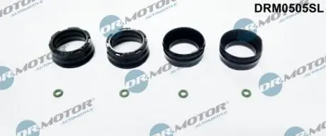 К-т сальникiв форсунки 4 сальники + 4 ущiльнюючих кiльця DR MOTOR DRM0505SL
