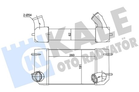 KALE LANDROVER Интеркулер Defender,Discovery I 2.5TD 90- KALE OTO RADYATOR 116200