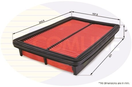 - Фильтр воздуха (аналогWA6355/LX534) Comline CMZ12457