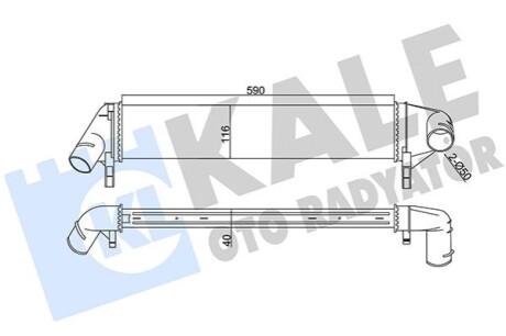 KALE RENAULT інтеркулер Duster,Logan,Sandero 1.5dCi 06- KALE OTO RADYATOR 345085