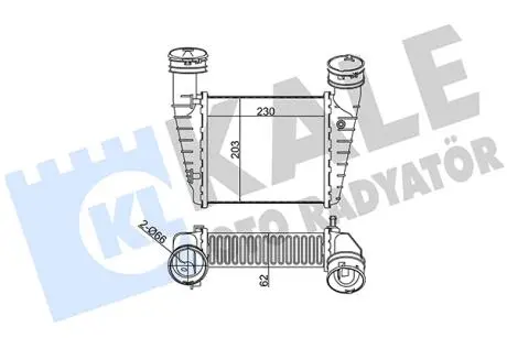 Интеркулер KALE OTO RADYATOR 342700