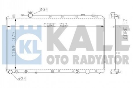 SUZUKI Радіатор охолодження SX4 1.6 06-,Fiat Sedici KALE OTO RADYATOR 342120 (фото 1)