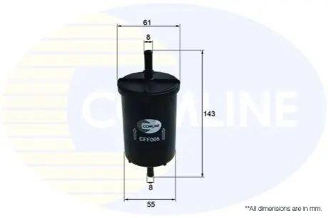 - Фильтр топлива (аналогWF8034/KL416/1) Comline EFF005