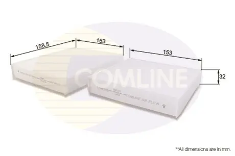 - Фільтр салону (аналогWP9256/LA191/S) Comline EKF101