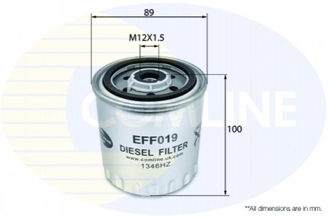- Фильтр топлива (аналогWF8048/KC63/1D) Comline EFF019