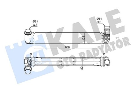 KALE RENAULT інтеркулер Grand Scenic III,Megane III 1.9dCi/2.0TCe KALE OTO RADYATOR 352265