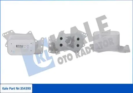 KALE VW масляний радіатор Audi A4/5/6,Q5/7,Touareg 07- KALE OTO RADYATOR 354390