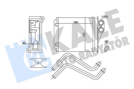 KALE DB радіатор опалення Sprinter 06-,VW Crafter 06- KALE OTO RADYATOR 352175